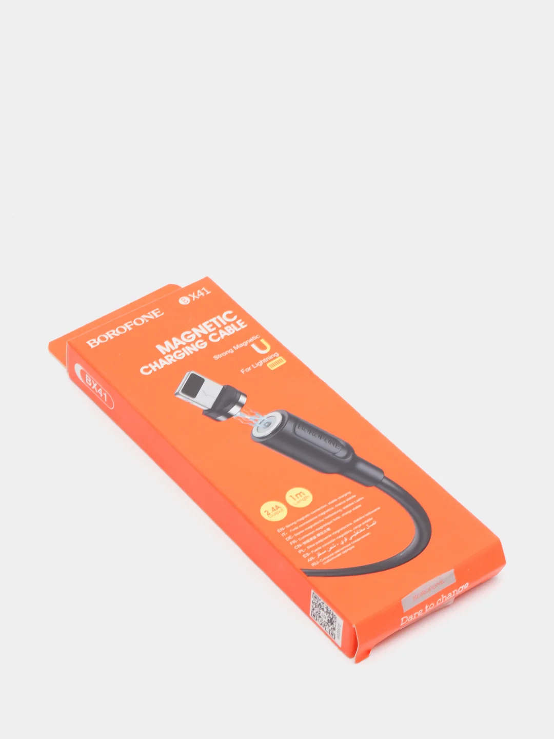 Кабель зарядный Borofone BX41, до 2,4 A, 1 м, магнитный, для Android и Apple iPhone