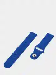 Синий силиконовый ремешок с кнопкой для Xiaomi Amazfit Bip / Samsung / Huawei, 20 мм