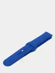 Синий силиконовый ремешок с кнопкой для Xiaomi Amazfit Bip / Samsung / Huawei, 20 мм