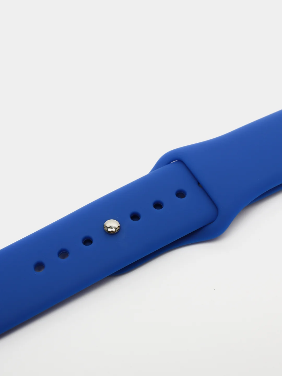 Синий силиконовый ремешок с кнопкой для Xiaomi Amazfit Bip / Samsung / Huawei, 20 мм