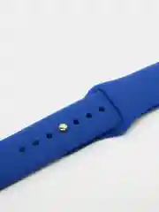 Синий силиконовый ремешок с кнопкой для Xiaomi Amazfit Bip / Samsung / Huawei, 20 мм
