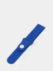 Синий силиконовый ремешок с кнопкой для Xiaomi Amazfit Bip / Samsung / Huawei, 20 мм