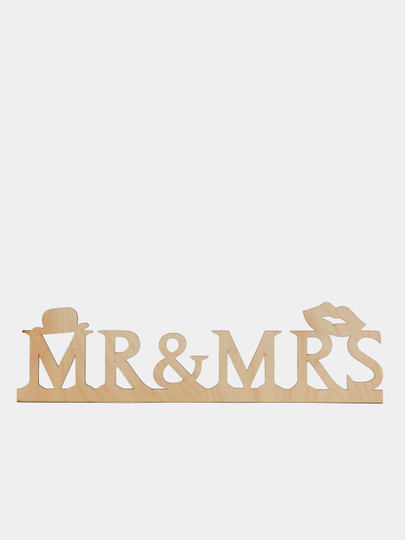 Деревянная заготовка "Mr&Ms", 10 х 39,5 х 0,3 см