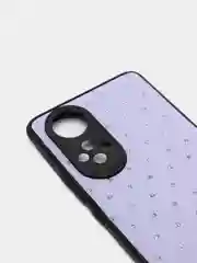 Лавандовый чехол Honor 50, Huawei Nova 9, Хонор 50, Хуавей Нова 9 силиконовый под кожу со стразами