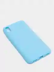 Голубой чехол Xiaomi Redmi 7A силиконовый цветной матовый (Сяоми Редми 7А)