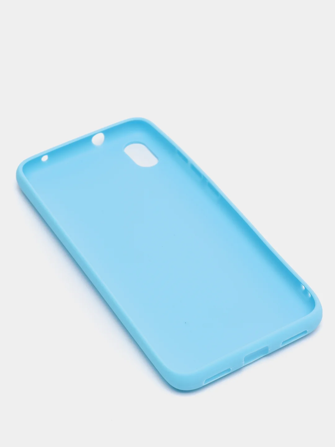 Голубой чехол Xiaomi Redmi 7A силиконовый цветной матовый (Сяоми Редми 7А)