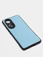 Небесно-голубой чехол Honor 50, Huawei Nova 9, Хонор 50, Хуавей Нова 9 силиконовый под кожу со стразами
