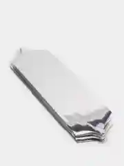 Серебряный объемный бант шар затягивающийся, d=16 см