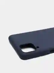 Темно-синий чехол Samsung A12 / M12 / A22 / M32 / M22 / A32 силиконовый с защитой камеры