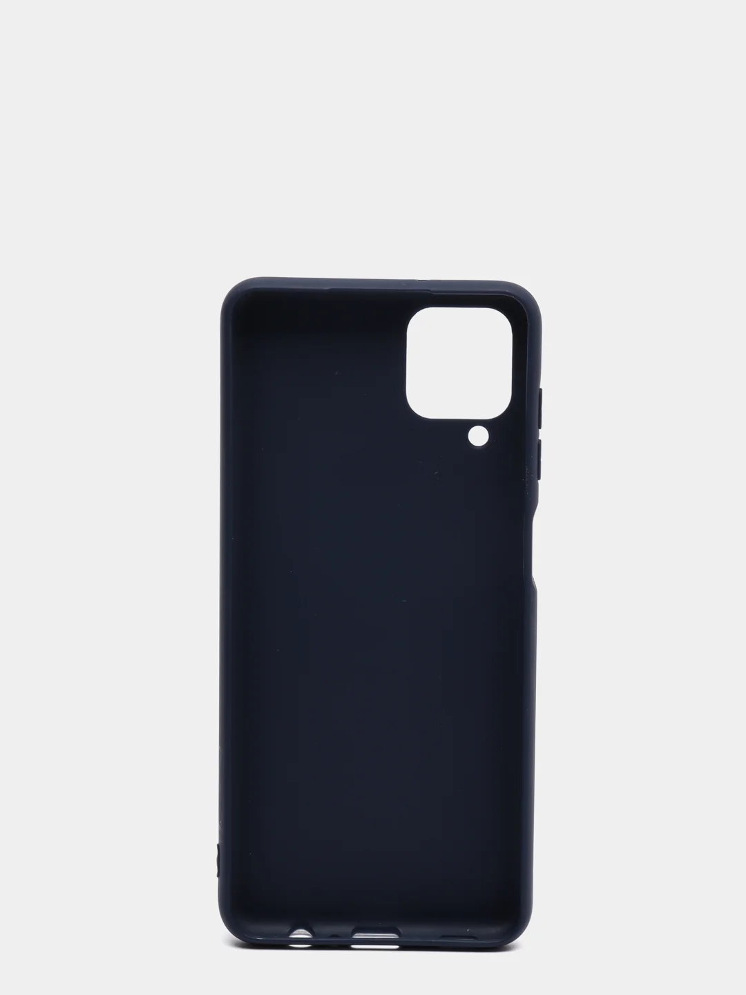 Темно-синий чехол Samsung A12 / M12 / A22 / M32 / M22 / A32 силиконовый с защитой камеры