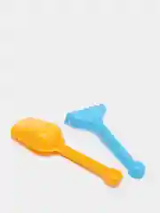 Зеленый игрушка для песочницы / Набор мельница, лопатка, грабли/Набор для песка "Непоседа" №3