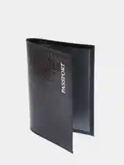 Черный обложка на паспорт