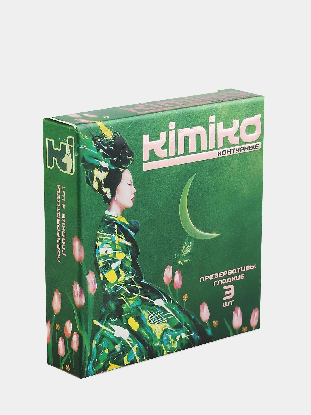 Зеленый презервативы "Kimiko" 3 штуки, 6 видов