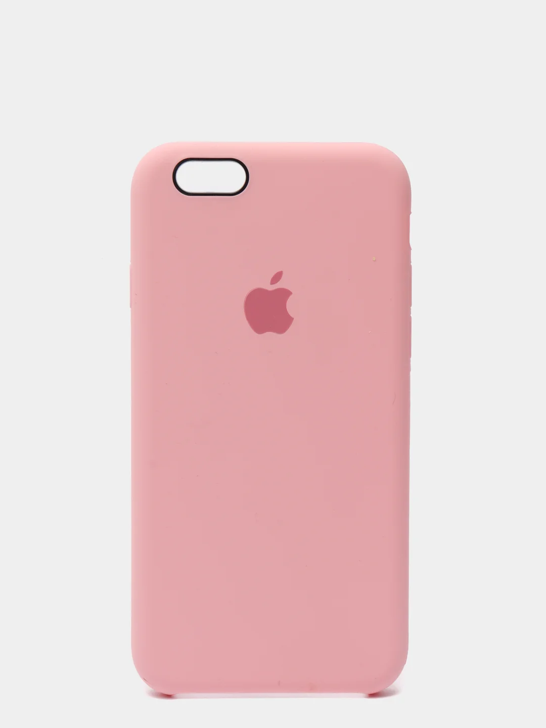 Розовый силиконовый чехол на iPhone все модели.