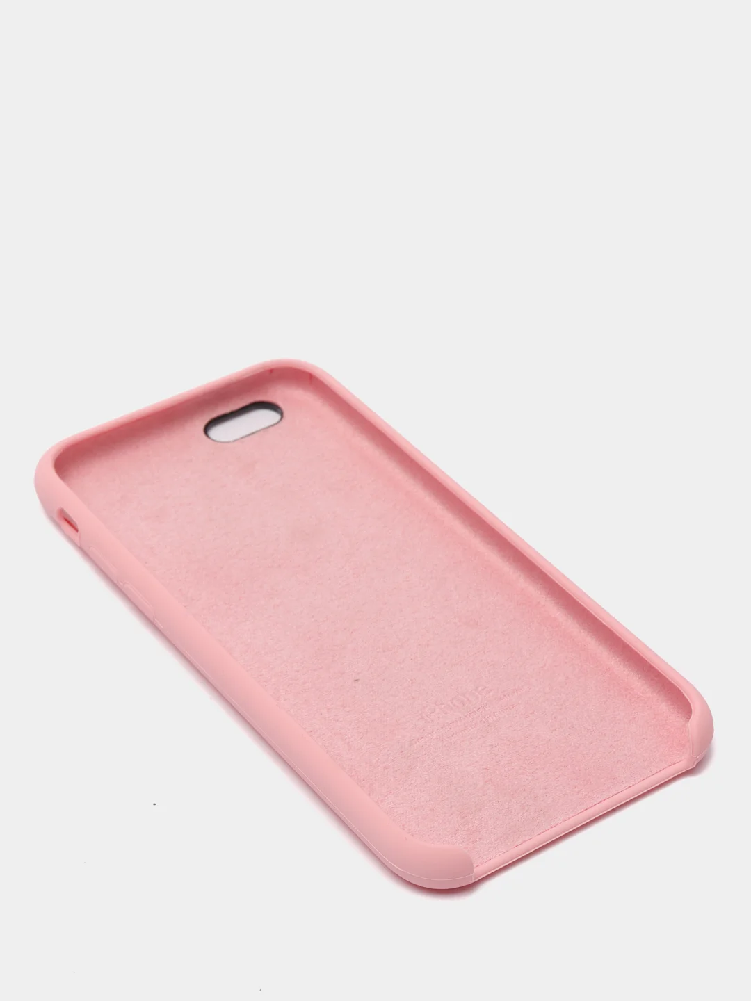 Розовый силиконовый чехол на iPhone все модели.