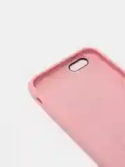 Розовый силиконовый чехол на iPhone все модели.