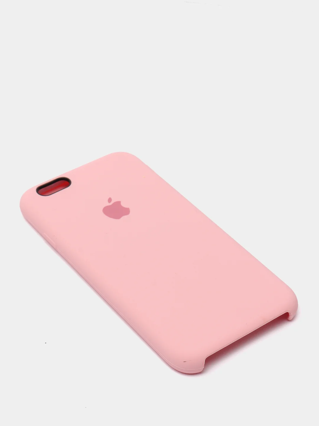 Розовый силиконовый чехол на iPhone все модели.