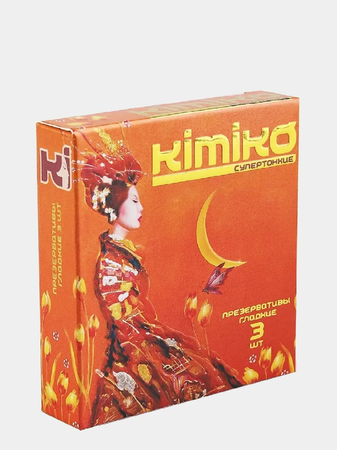Оранжевый презервативы "Kimiko" 3 штуки, 6 видов