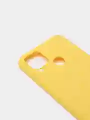 Желтый чехол-накладка для Realme C25 из силикона, с матовым покрытием и бортиком