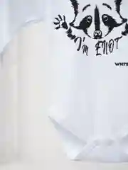 Белый боди для детей "Енот"
