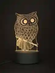 Аметистовый светильник 3D ночник светодиодный LED