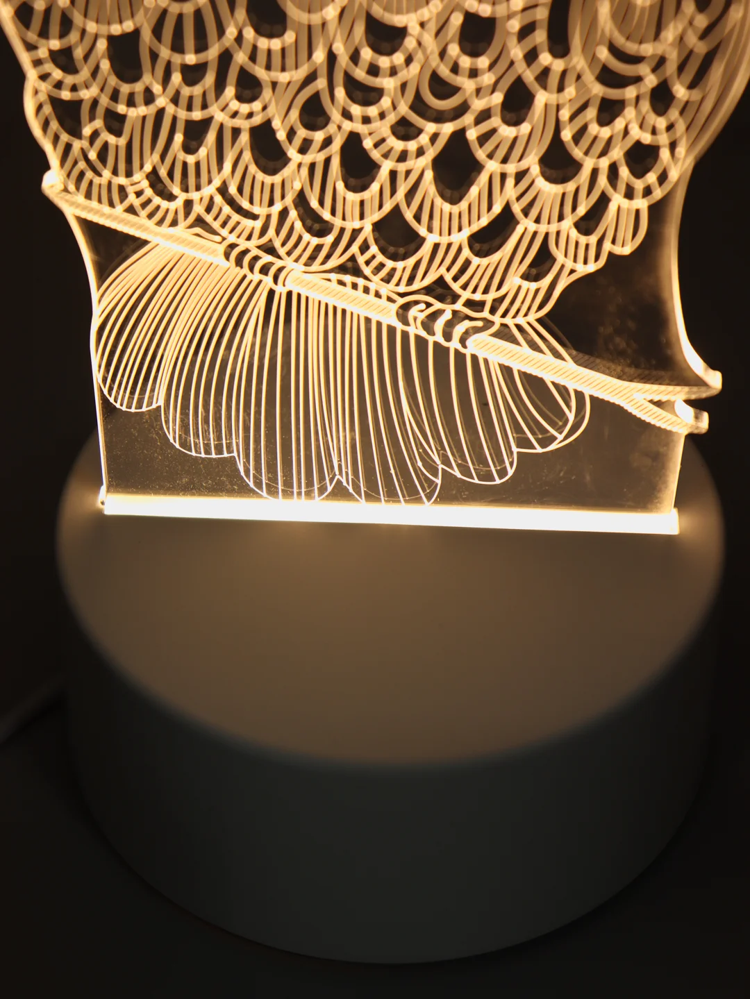 Аметистовый светильник 3D ночник светодиодный LED