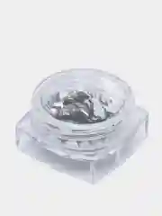 Серебряный стразы для дизайна ногтей и маникюра "Сердце"