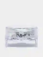 Серебряный стразы для дизайна ногтей и маникюра "Сердце"