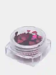 Розовый стразы для дизайна ногтей и маникюра "Сердце"