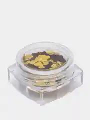 Золотой стразы для дизайна ногтей и маникюра "Сердце"