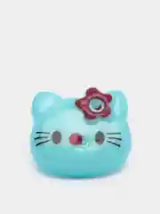 Голубой пуговицы декоративные на ножке "Hello kitty", пластиковые