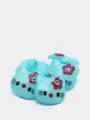 Голубой пуговицы декоративные на ножке "Hello kitty", пластиковые