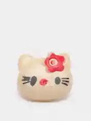 Бежевый пуговицы декоративные на ножке "Hello kitty", пластиковые