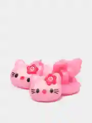 Розовый пуговицы декоративные на ножке "Hello kitty", пластиковые