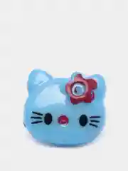 Синий пуговицы декоративные на ножке "Hello kitty", пластиковые