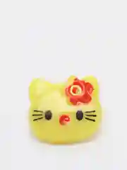 Желтый пуговицы декоративные на ножке "Hello kitty", пластиковые