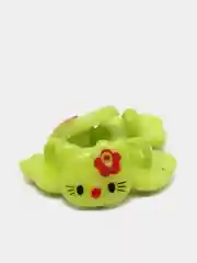 Лайм пуговицы декоративные на ножке "Hello kitty", пластиковые