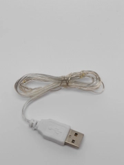 Гирлянда светодиодная, USB, 3 размера, цвет теплый белый