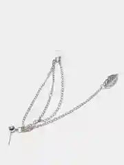 Серебряный серьги бижутерия длинные каффы