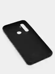 Темно-синий чехол Realme C3 / 5 / 6i Реалми С3 / 6ай силиконовый (имитация кожи)