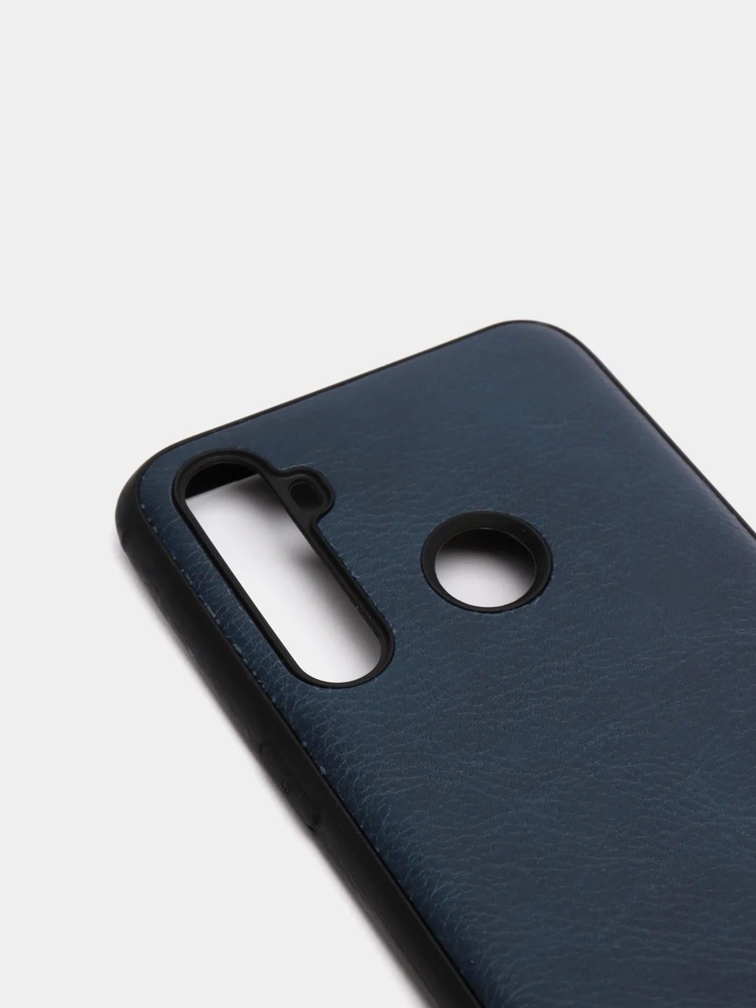 Темно-синий чехол Realme C3 / 5 / 6i Реалми С3 / 6ай силиконовый (имитация кожи)