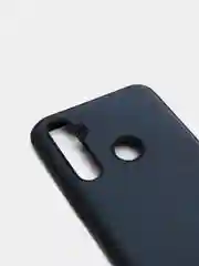 Темно-синий чехол Realme C3 / 5 / 6i Реалми С3 / 6ай силиконовый (имитация кожи)