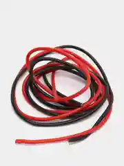Кабель 16AWG луженая медь 1*1.3мм (термостойкий силикон 252 жилы) (1м красный + 1м черный)