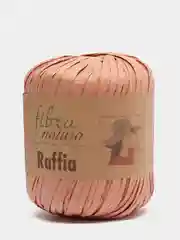Пастельно-коралловый пряжа Fibranatura Raffia 100% Вискоза 40г 90м рафия фибра натура