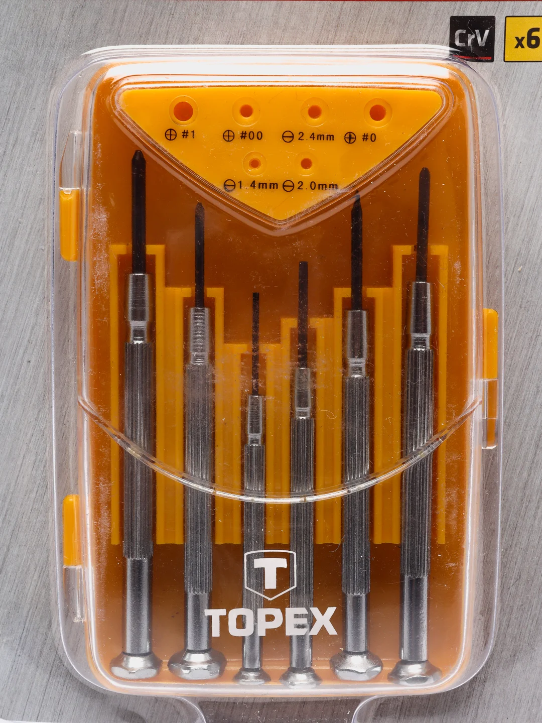 Набор прецизионных отверток TOPEX, 6 штук