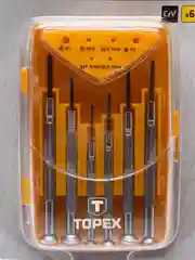 Набор прецизионных отверток TOPEX, 6 штук