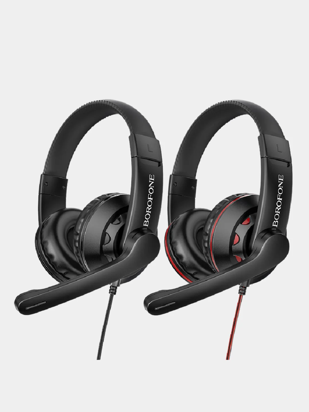 Наушники игровые с микрофоном BO102, проводные, полноразмерные, mini Jack 3.5 мм