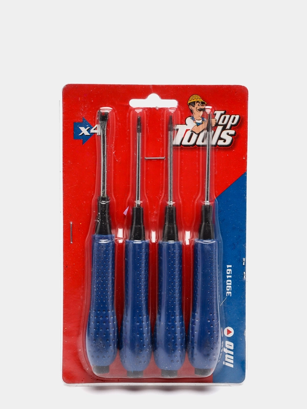 Набор прецизионных отверток Top Tools, 4 штуки, 39D191