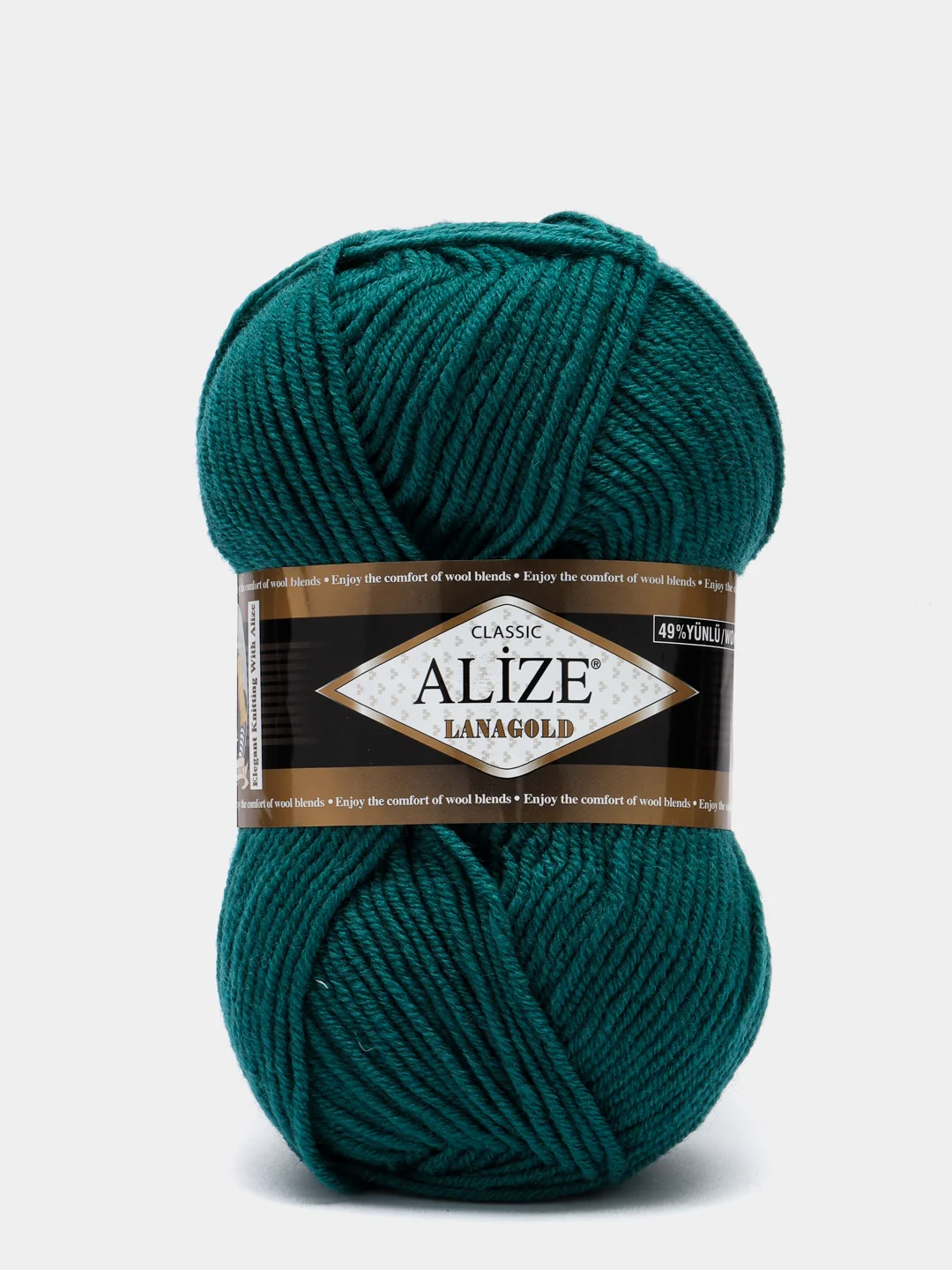 Зеленый пряжа Alize Lanagold, 240 м
