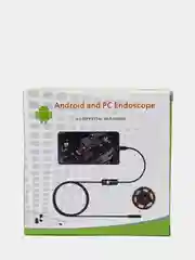 Черный гибкий эндоскоп, с подсветкой, 7 мм, micro USB, USB камера для диагностики